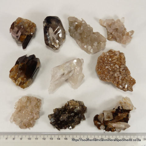 Ten quartz groups from the Northern and Western Cape SA