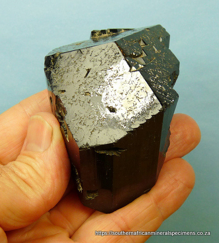 Lovely schorl crystal with 'Mercedes' sign