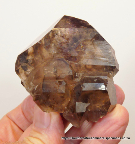 Smoky / amethyst quartz crystal