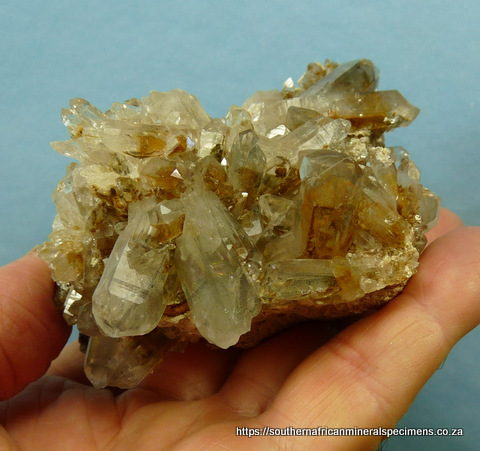 Phantom quartz crystal cluster