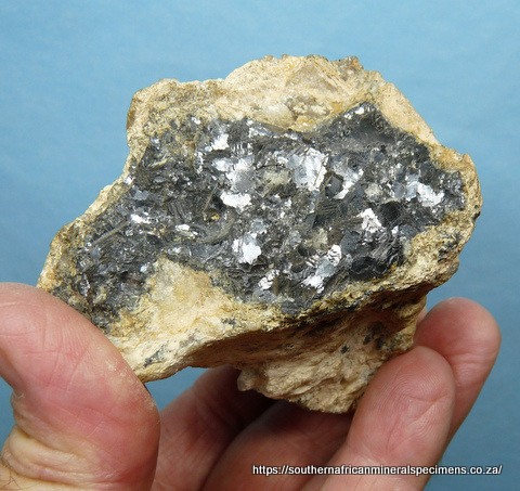 Galena in quartz and feldspar