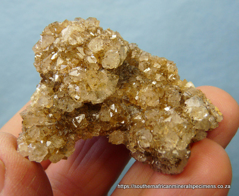 Sparkling quartz crystals on matrix (Germany)