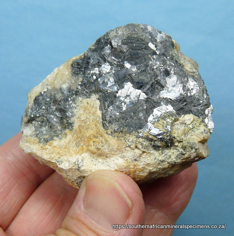 Galena in a quartz and feldspar conglomorate