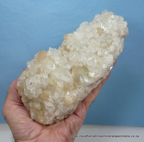 Lovely display specimen of apophyllite and stilbite crystals on matrix