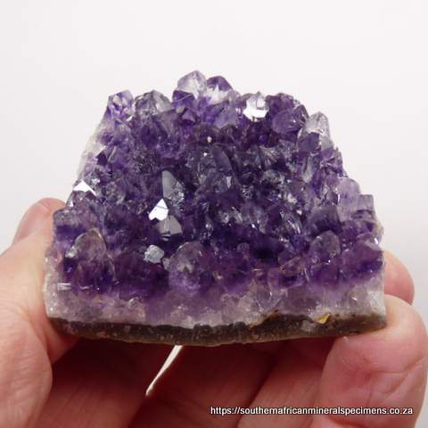 Amethyst quartz crystals on matrix