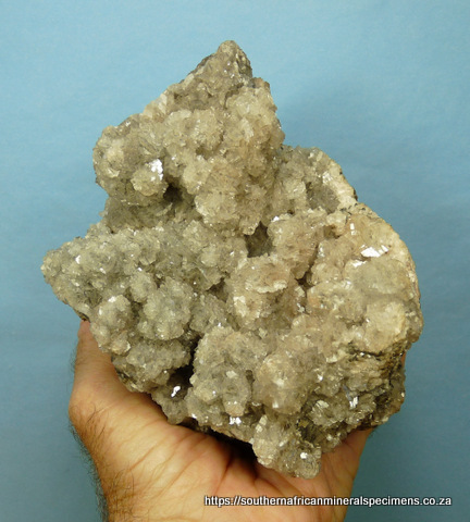 Calcite crystal clusters on matrix