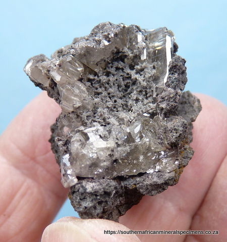 Cerussite crystals on matrix