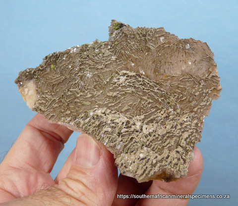 2-sided specimen, calcite with duftite