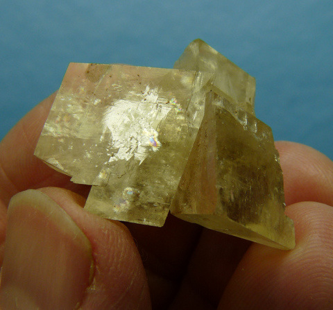 Small group of gemmy calcite crystals