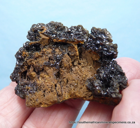 Descloizite crystals on matrix