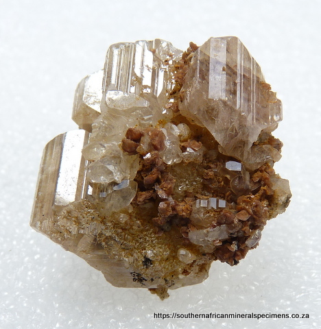 Small cluster of cerussite crystals