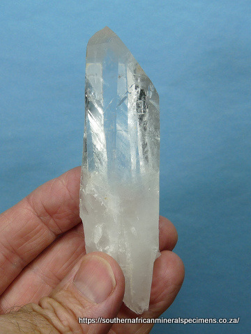 Nice size quartz crystal with gemmy upper