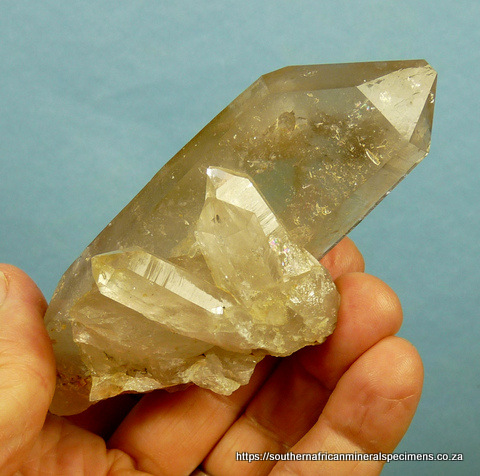 Quartz crystal group with rutile