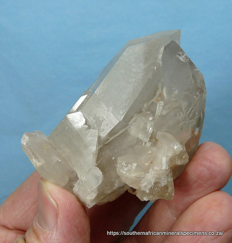 Light smoky quartz crystal group